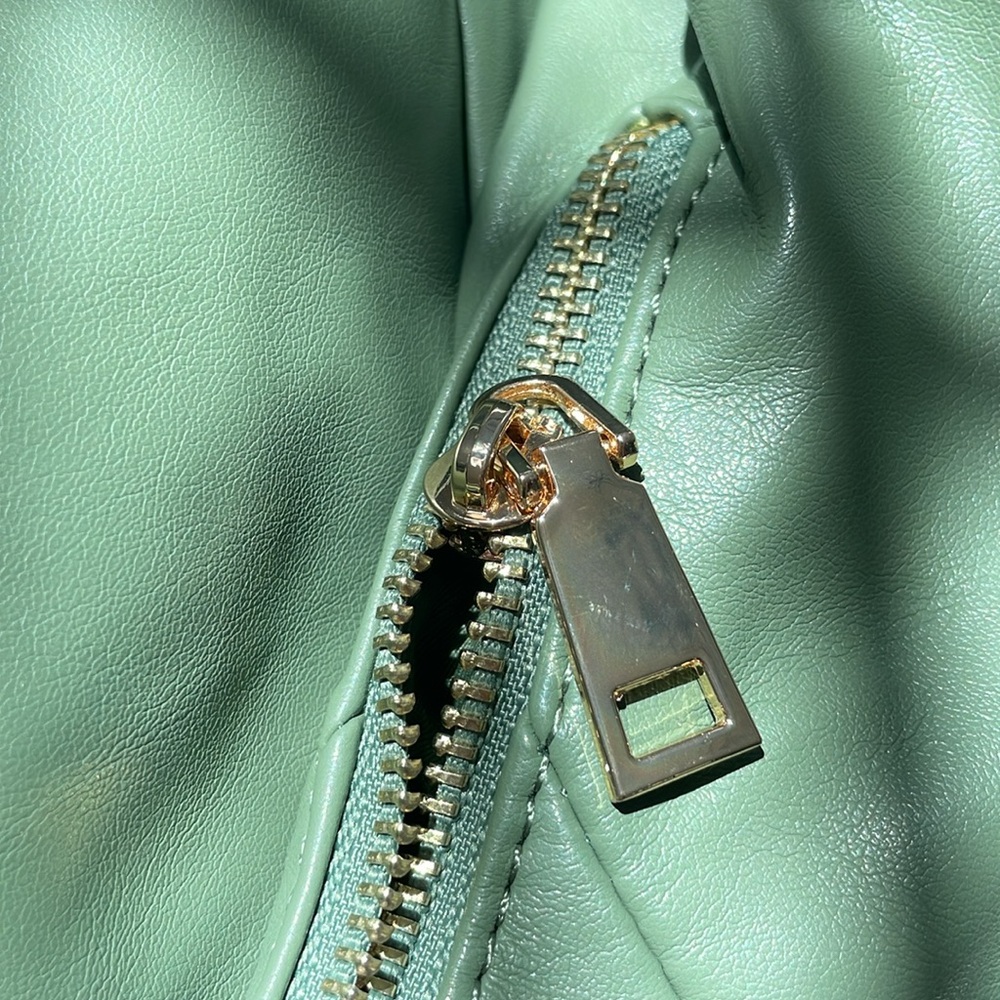 Vegan Leather Sage Green Hobo bag - By Anthropologie - NWT - Picture 5 of 8